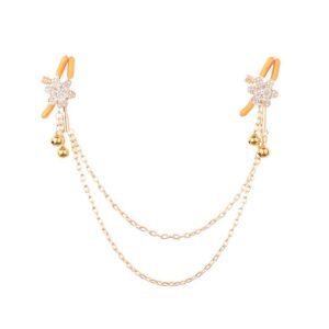 sm props long chain diamond-encrusted sexy breast clip sm punishment training sexy bell breast clip alternative adult products - White chain model