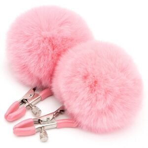 Female breasts mild sm props sexy breast clips enlargement breast teasing hairball breast clips boobs clips alternative adult products - Pink hair ball clip
