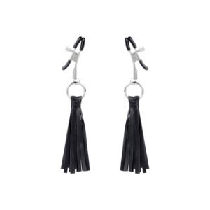 Adult sex sm props nipple clip hot sale black tassel breast clip punishment training sexy breast clip - Tassel breast clip