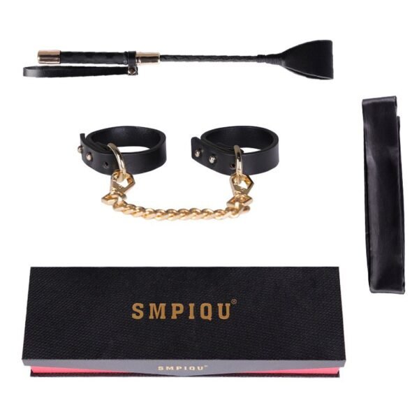 Sex toys SM props 3-piece set high-end gift box training punishment beat SM binding handcuffs flirting eye mask