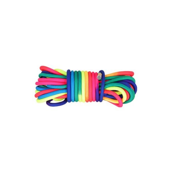 Sex toys sm rope binding rope colorful 7mm polyester metal head bondage rope high-end art lanyard - 10 meters colored polyester rope