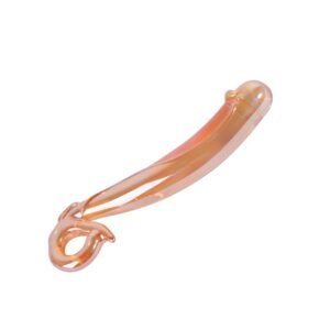 Sexy sm props crystal glass penis simulation masturbation stick female hot and cold heating anal plug alternative adult products - Dolphin Stick