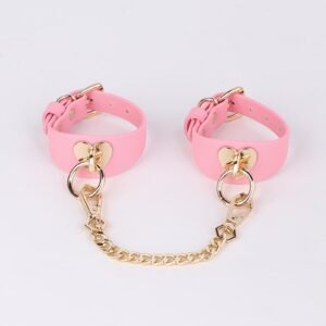 sm sex toys sm training traction neck collar Barbie pink sex toy collar women's alternative bedding adult products - Barbie pink love handcuffs