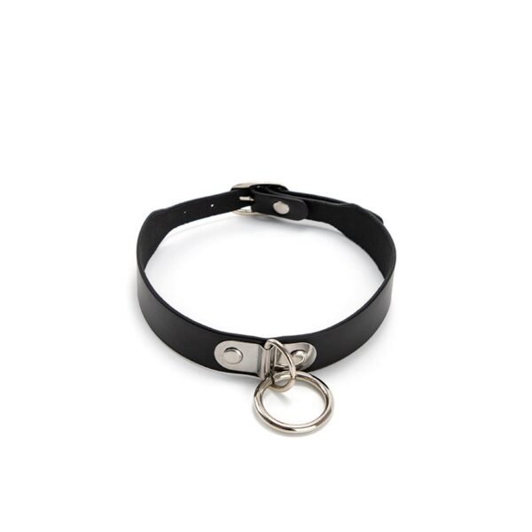 sm sex fun props black iron hoop sex fun collar hot-selling training female slave sm traction neck collar adult products - Black hoop collar