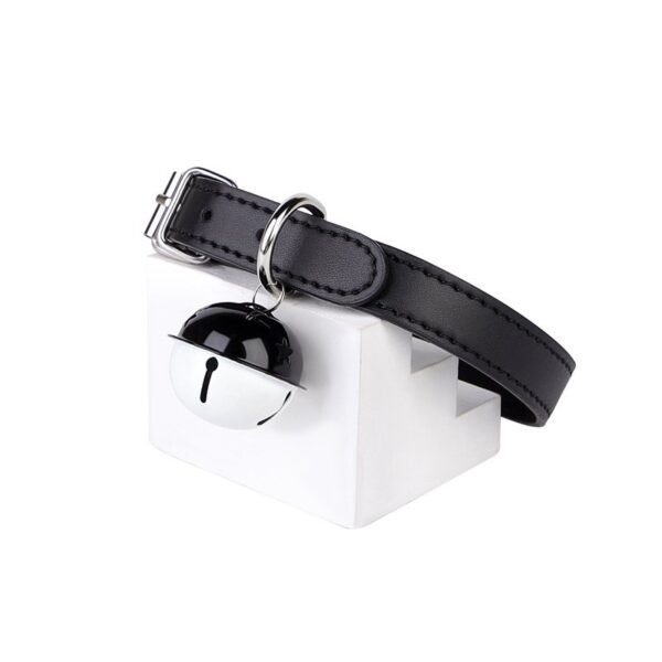 SM sex toys maid bell collar SM training traction collar female alternative neck ring choker adult products - Black bell collar + black traction chain