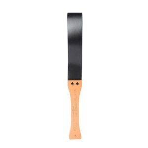 High-end sm props wooden handle genuine leather sexy racket sp torture instrument gradient color double-layer leather racket alternative adult products - Black PU wooden handle racket