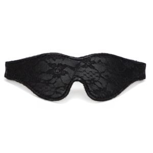 Teasing foreplay lace eye mask couple flirting blindfolded blackout sexy eye mask adult sex toy sm props - Black