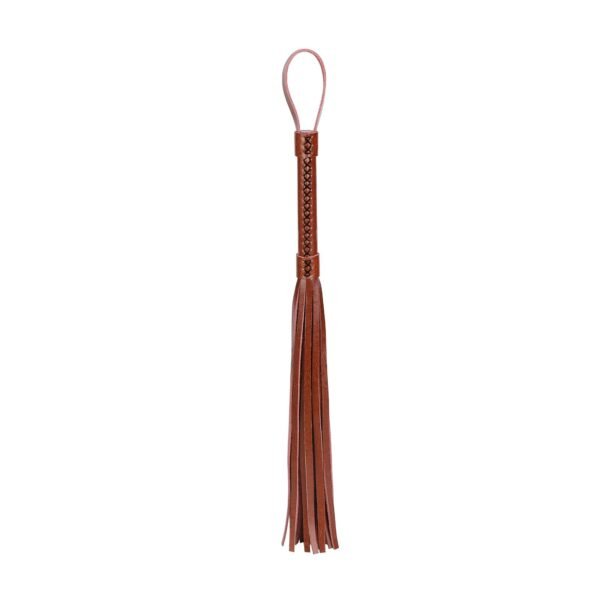 sm sex toy props genuine leather whip retro cowhide khaki sex whip alternative adult sex toys - Khaki color