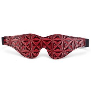 Sexy sm props blackout eye mask couple flirting mask sexy eye mask diamond pattern eye mask alternative adult products - Red