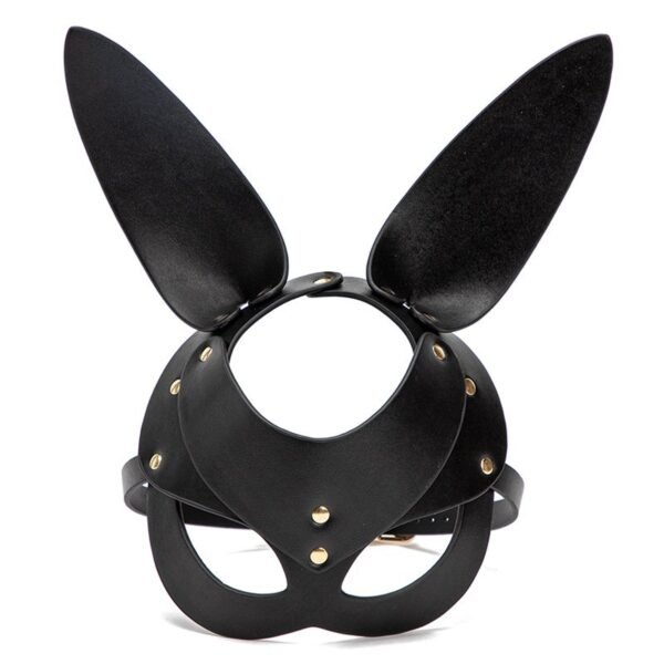Sexy eye mask feminine adult role play bunny girl face mask cos stage party nightclub mask - Black