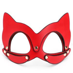 sm props sexy eye mask hot sale pu owl mask teasing temptation flirting alternative adult products - Pure red