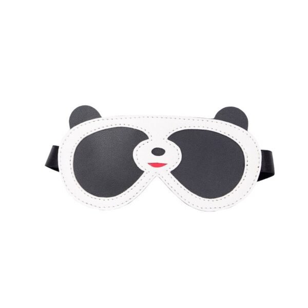 Fun sm supplies panda eye mask blackout couple role play props adult toy leather eye mask - Panda Eyepatch A