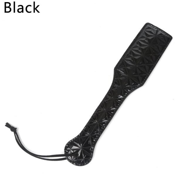 Sex toys SM props punishment training spanking beats diamond pattern sexy hand beats alternative adult products - Black