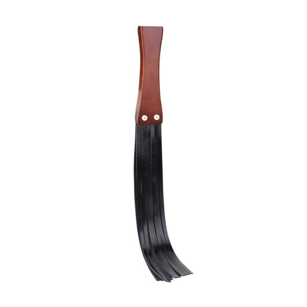 Heavy sm props genuine leather sexy leather whip sp training torture instruments high-grade wooden handle cowhide loose whip alternative adult products - Black