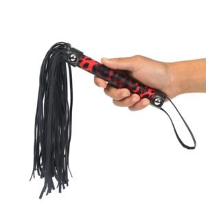 sm props sexy whip light training sp torture instrument hot-selling leopard print sexy whip alternative adult products - Red Leopard