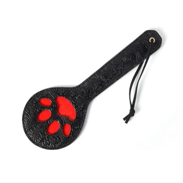 Sex toys SM props embossed genuine leather cat claw beat SM spanking beat alternative adult products - Embossed genuine leather cat paw shoot
