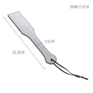 sm sex toys fashionable silver gray sexy racket creative plaid sm leather racket sexy hand racket alternative adult products - Silver