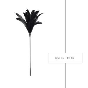 sm sex toys teasing flirting chicken feather patting sm props sexy feather patting loose whip alternative adult products - Black chicken feather stick