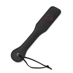 Alternative sex toys sm props hot-selling black smiley face leather beat female slave training sp props sexy beat - Black smiley face shoot