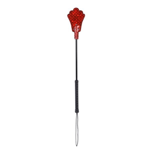 sm props long pole sexy racket neon plaid sexy leather racket sm training punishment torture instruments alternative adult products - Neon red