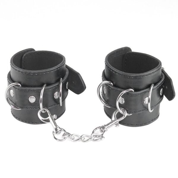 Sexy Leather Handcuffs Couples Foreplay Flirting Props Binding Bondage Alternative Sex Toys Adult Products