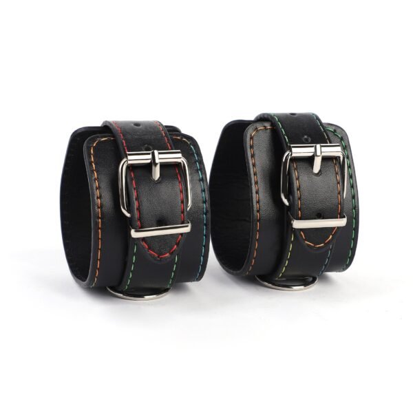 Wild wolf sexy sm color thread bondage handcuffs binding props leather foot cuffs couple flirting training torture instruments