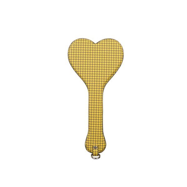 Sex toys SM props slave girl training punishment beat yellow tassel whip SM binding bondage handcuffs - Yellow plaid beat