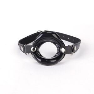 Sex toys SM props forced deep throat mouth sex mouth plug SM silicone mouth ball alternative adult products - Black