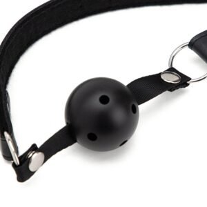 Sex training sm props forced mouth opening black sexy mouth plug detachable pvc mouth ball alternative adult products - Black