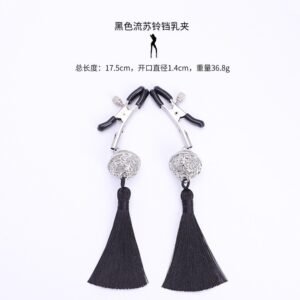 sm sex toys female m masturbation clitoris clip sex bell breast clip adult sex toys alternative adult products - Black Tassel Clip