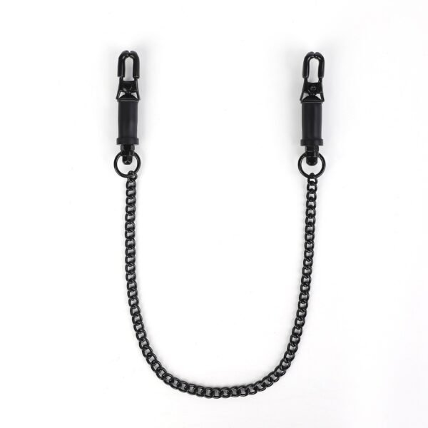 Exclusively for breast sm props adjustable sexy breast clip long chain two-end clitoris clip adult products - Black