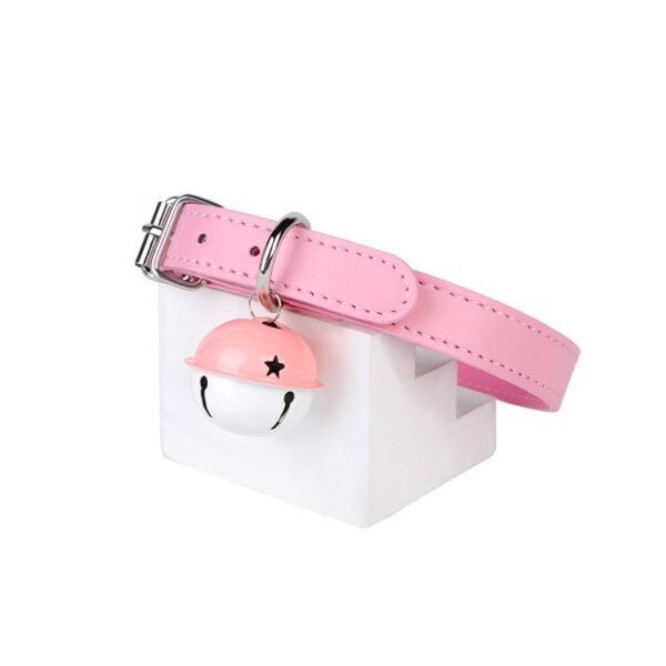 SM sex toys maid bell collar SM training traction collar female alternative neck ring choker adult products - Pink bell collar + pink traction chain
