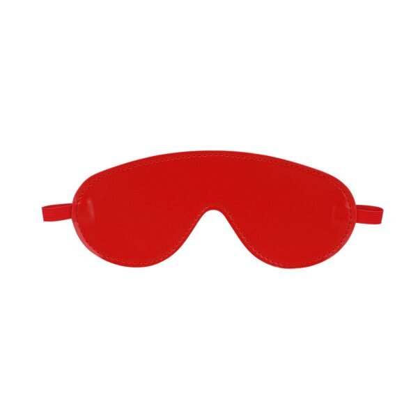 Training sm props female pvc sexy eye mask couple couple blindfolded flirting blackout eye mask alternative adult products - Red leather eye mask
