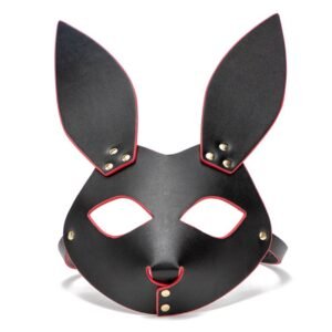 Adult role play bunny girl mask nightclub orgy masked eye mask teasing charm sexy eye mask female - Black red