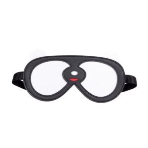 Fun sm supplies panda eye mask blackout couple role play props adult toy leather eye mask - Panda Eyepatch B