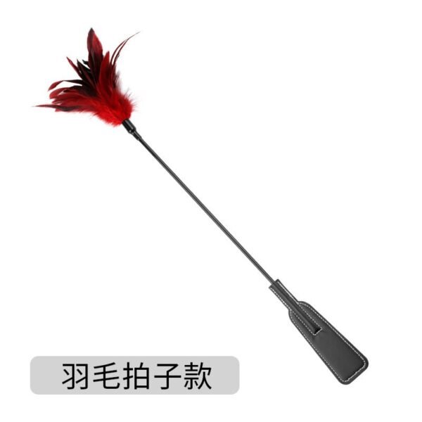 Sex toys SM props long pole feather racket SM sex training leather racket SP alternative adult products - Feather Racket