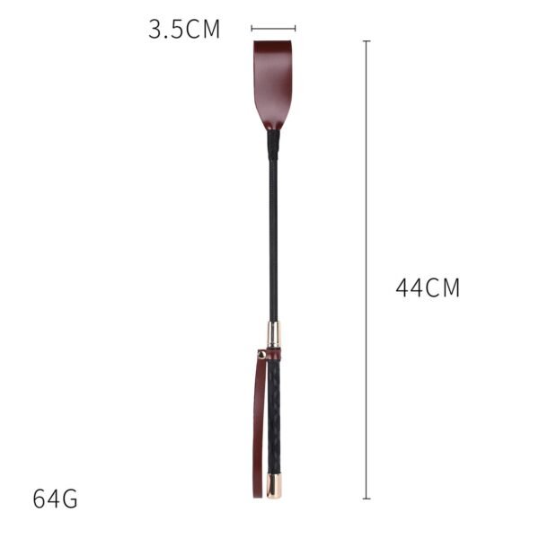 Sex toys SM props retro long pole sex beat SP spanking torture instruments alternative pointer adult products - Short burgundy (pvc)