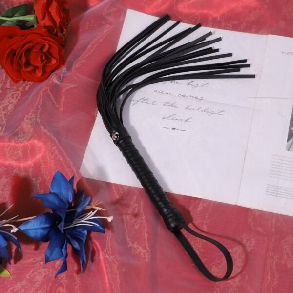 sm sex props training fun leather whip macaron sex small whip alternative sexual fetish sp torture instruments adult products - Black