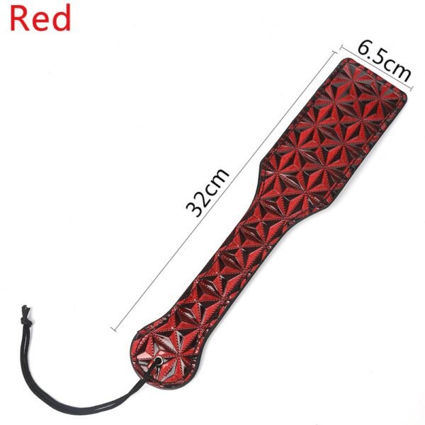 Sex toys SM props punishment training spanking beats diamond pattern sexy hand beats alternative adult products - Red