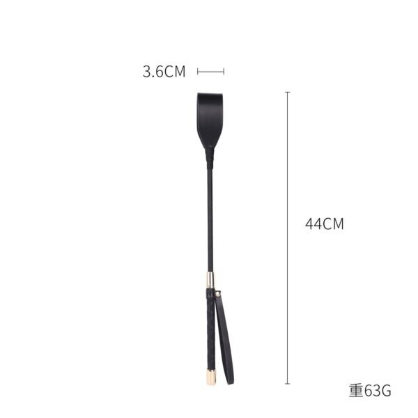 Sex toys SM props punishment leather racket SP tools black long pole pointer alternative torture instruments adult products - Short horse whip