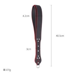 Sex toys SM props four-layer sex leather racket SP training punishment spanking racket alternative adult products - Black red