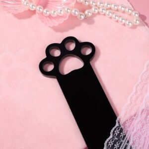 Heavy sm props thickened and weighted cat claw acrylic beat sp training punishment sexy beat adult products - Black hollow cat's paw shoot