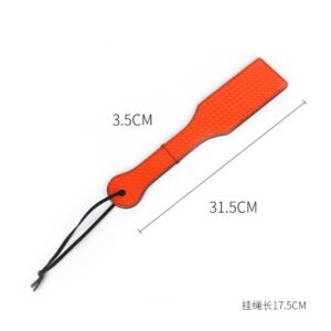 sm sex toys fashionable silver gray sexy racket creative plaid sm leather racket sexy hand racket alternative adult products - Orange
