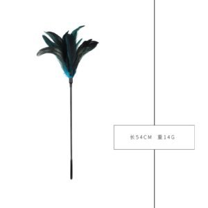 sm sex toys teasing flirting chicken feather patting sm props sexy feather patting loose whip alternative adult products - Green chicken feather stick