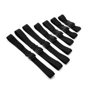 Adult sexy bondage belt forced female and male torture instruments couple training 8 bed bondage belts alternative sex toys - Black