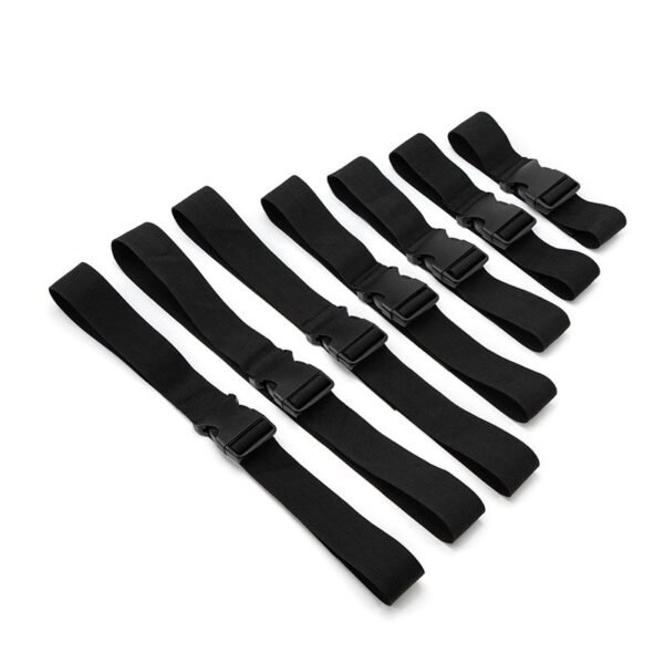 Adult sexy bondage belt forced female and male torture instruments couple training 8 bed bondage belts alternative sex toys - Black