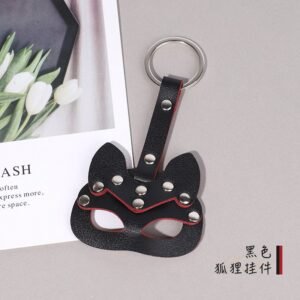 Sexy sm props accessories sex toys cute bunny keychain fox mask sexy pendant - Black fox mask pendant