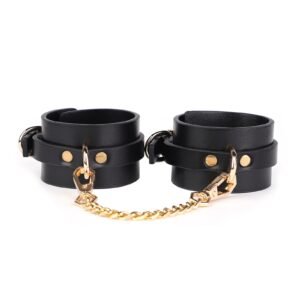 Sex toys SM props detachable sex bondage one-word steel pipe SM standing binding props handcuff holder - Plain handcuffs