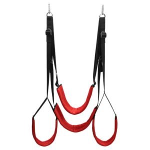 Adult sex products, change posture, sex swing, couple sex training, hanging swing, alternative sex toys - Premium Edition Red Swing