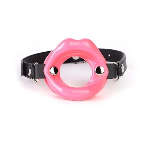 Sex toys SM props forced deep throat mouth sex mouth plug SM silicone mouth ball alternative adult products - Pink